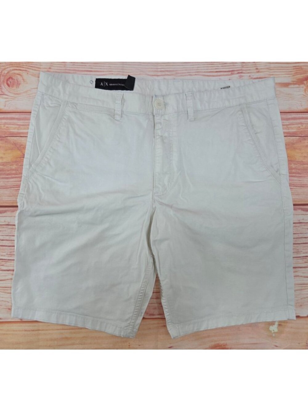 Armani Exchange Mens White Shorts Size 36 Casual Summer Wear